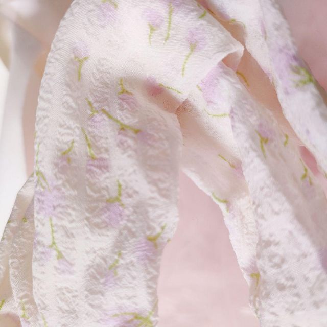 ヘアバンド パープル 花柄 ヘアアクセサリー 韓国 幅広 レディースのヘアアクセサリー(ヘアバンド)の商品写真