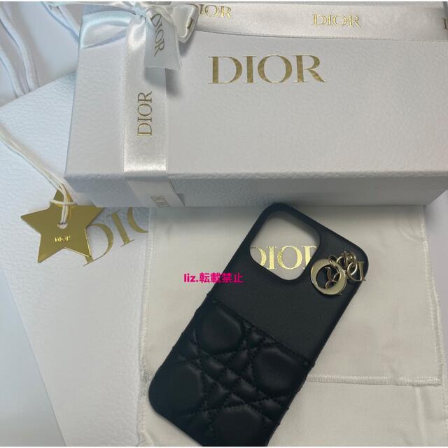 春夏秋冬の最新作商品 【新品】Dior　iPhone13Proケース　ブラック　ブランドラッピング モバイルケース/カバー