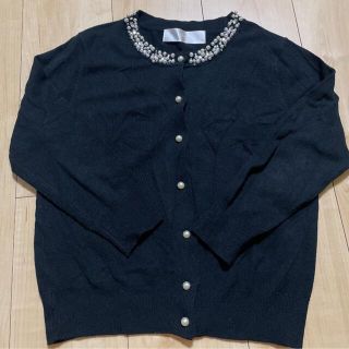 トッコ(tocco)のtocco closet ビジュー　カーディガン(カーディガン)