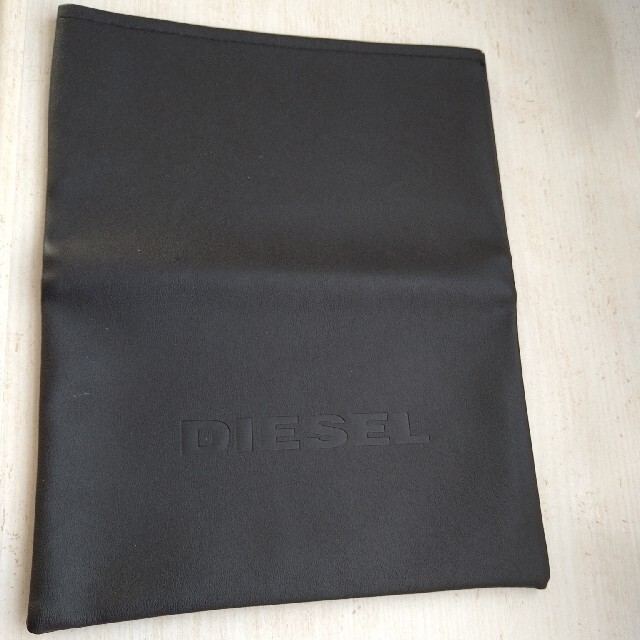 DIESEL(ディーゼル)のDIESELレザー袋　黒　２枚セット インテリア/住まい/日用品の日用品/生活雑貨/旅行(日用品/生活雑貨)の商品写真