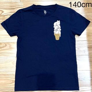 グラニフ(Design Tshirts Store graniph)のグラニフ　ネコ　ソフトクリーム　ミャオルティング　140cm 半袖Tシャツ(Tシャツ/カットソー)