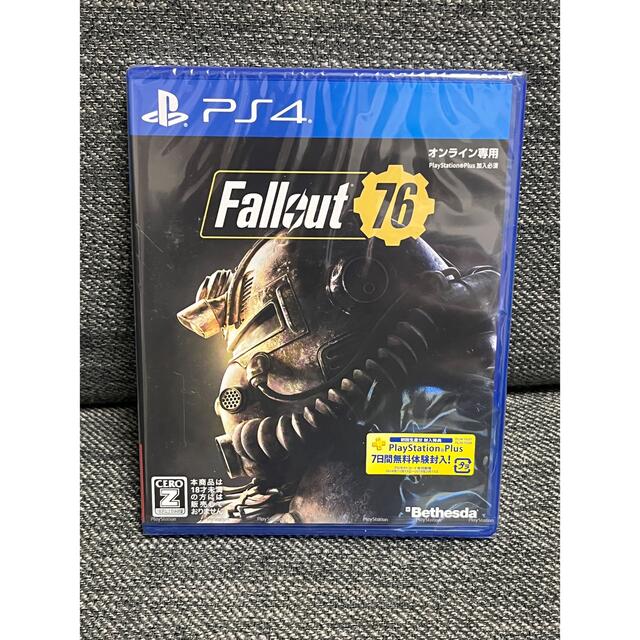 PlayStation4(プレイステーション4)のPS4 フォールアウト76 Fallout76 新品未開封 エンタメ/ホビーのゲームソフト/ゲーム機本体(家庭用ゲームソフト)の商品写真