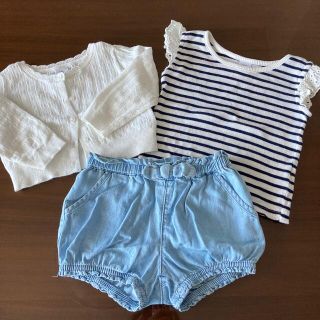 ベビーギャップ(babyGAP)のGAP Baby カットソー　デニムパンツ　セット(シャツ/カットソー)