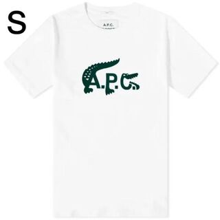 アーペーセー(A.P.C)のA.P.C&LACOSTE  アーペーセー　ラコステ　ロゴ　ユニセックスS  白(Tシャツ(半袖/袖なし))