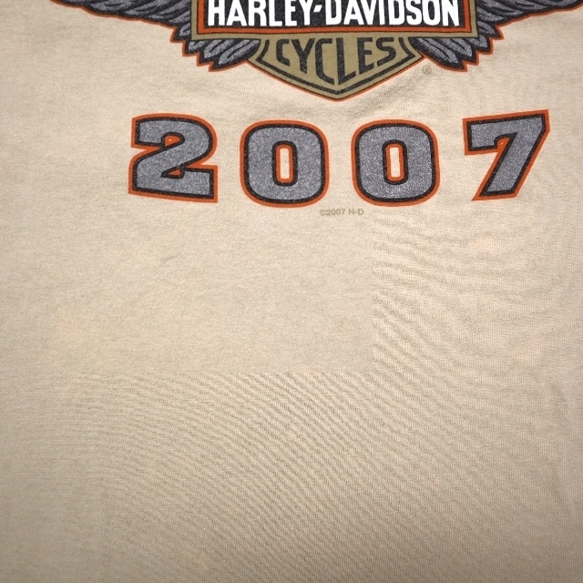 Harley Davidson(ハーレーダビッドソン)の00s ビンテージ ハーレーダビッドソン ポケット Tシャツ ポケT 古着 メンズのトップス(Tシャツ/カットソー(半袖/袖なし))の商品写真