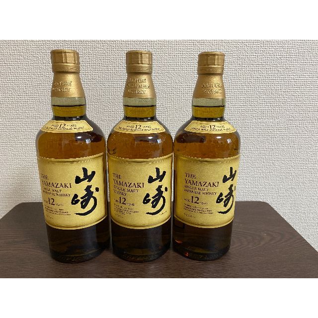 サントリー(サントリー)のサントリー 山崎 12年 700ml 3本セット 食品/飲料/酒の酒(ウイスキー)の商品写真