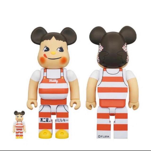 BE＠RBRICK ペコちゃん ミルキー三角帽子デザイン 100％ ＆ 400％