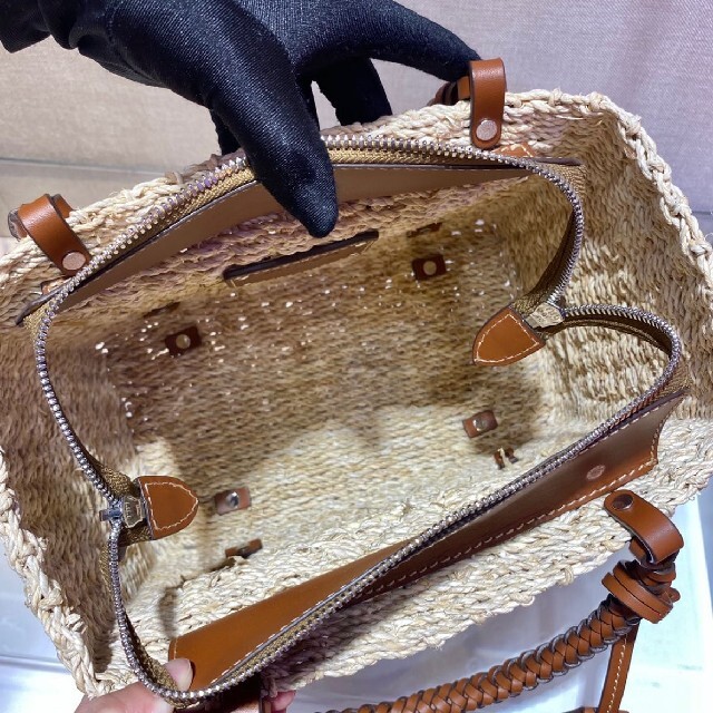 再入荷新作 PRADA カゴバッグ ストローバッグの通販 by 森下 優子's shop|