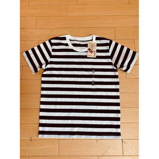 ムジルシリョウヒン(MUJI (無印良品))の★無印良品　Tシャツ　140　半袖　ボーダー　未使用　タグ付(Tシャツ/カットソー)