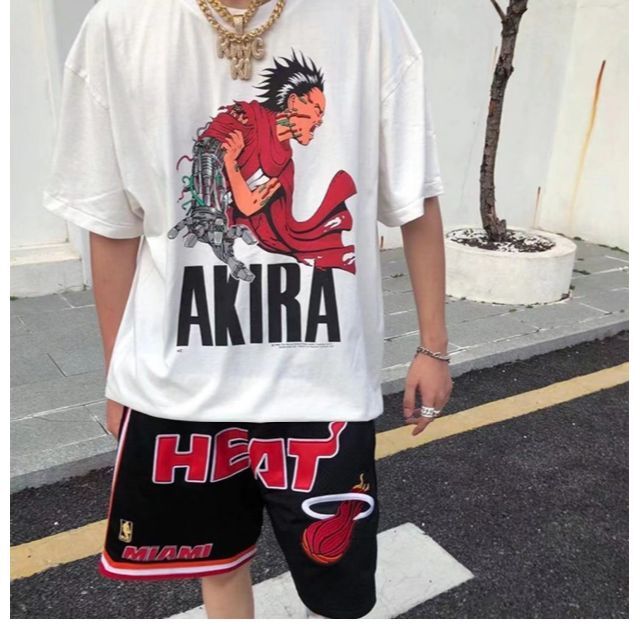 ギフ_包装】 AKIRA アキラ Tシャツ USA製 giant 両面プリント