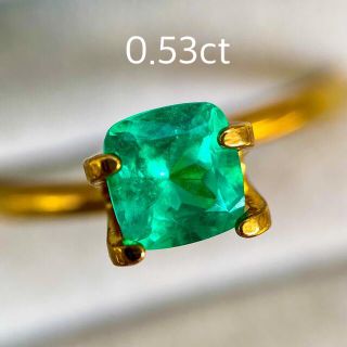 【ご専用】エメラルド ルース コロンビア産 0.53ct(各種パーツ)