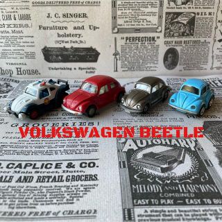 VOLKSWAGEN BEETLE ミニカー4個セット⭐️値下げ❗️(ミニカー)