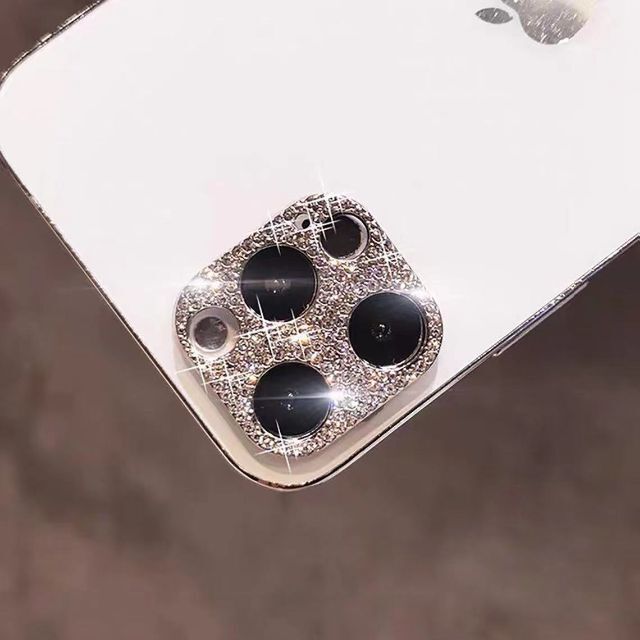 iPhone12mini　レンズカバー　キラキラ　ダイヤモンド風 スマホ/家電/カメラのスマホアクセサリー(保護フィルム)の商品写真