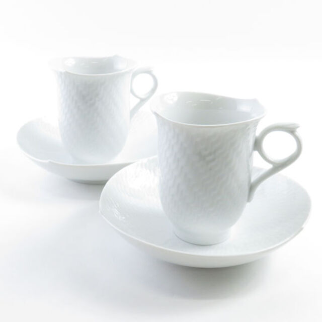 高価値セリー 未使用 マイセン Meissen 波の戯れ ホワイト カップ 高価値セリー 未使用 マイセン Meissen 波の戯れ ホワイト カップ