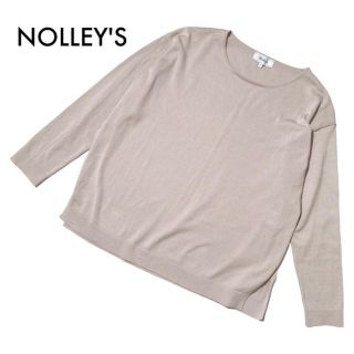 ノーリーズ(NOLLEY'S)のノーリーズ サマーニット 薄手 プルオーバートップス グレー 38 M 古着(ニット/セーター)