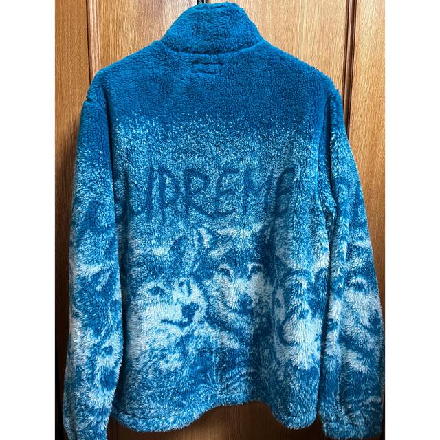 Supreme wolf fleece jacket