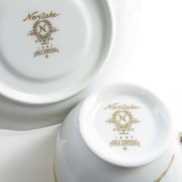 Noritake - ノリタケガラコンテッサ(1497)ティーカップ&ソーサー4客
