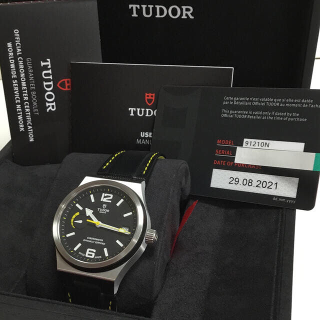 Tudor(チュードル)のTUDOR チューダー　ノース フラッグ　レザーストラップ　Ref.91210N メンズの時計(レザーベルト)の商品写真