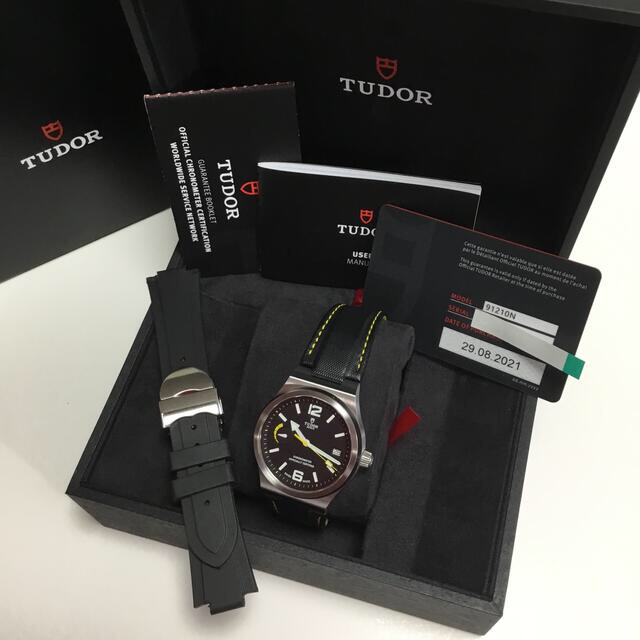 Tudor(チュードル)のTUDOR チューダー　ノース フラッグ　レザーストラップ　Ref.91210N メンズの時計(レザーベルト)の商品写真