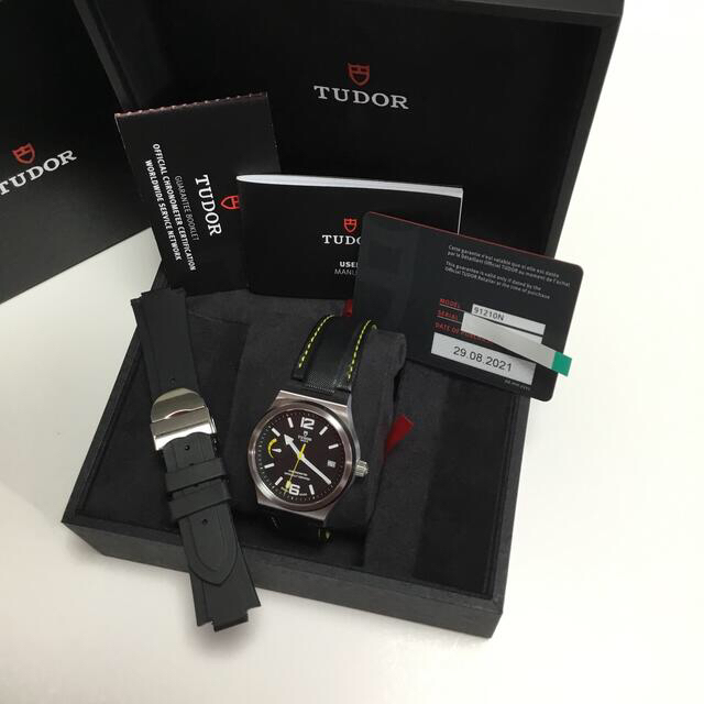 Tudor(チュードル)のTUDOR チューダー　ノース フラッグ　レザーストラップ　Ref.91210N メンズの時計(レザーベルト)の商品写真