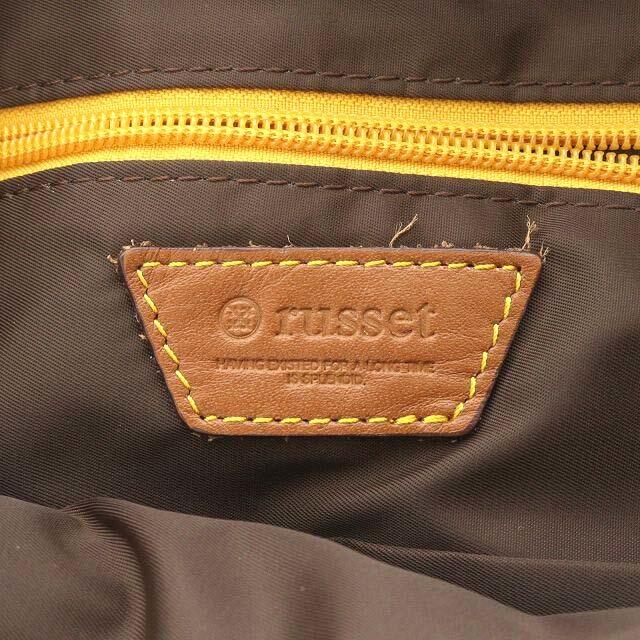 Russet(ラシット)のラシット リュックサック デイパック ナイロン モノグラム 総柄 紺 レディースのバッグ(リュック/バックパック)の商品写真