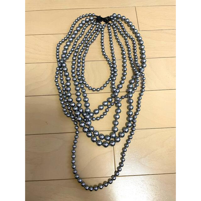 プティローブノアpetite robe noir プティパール 6連 ネックレス