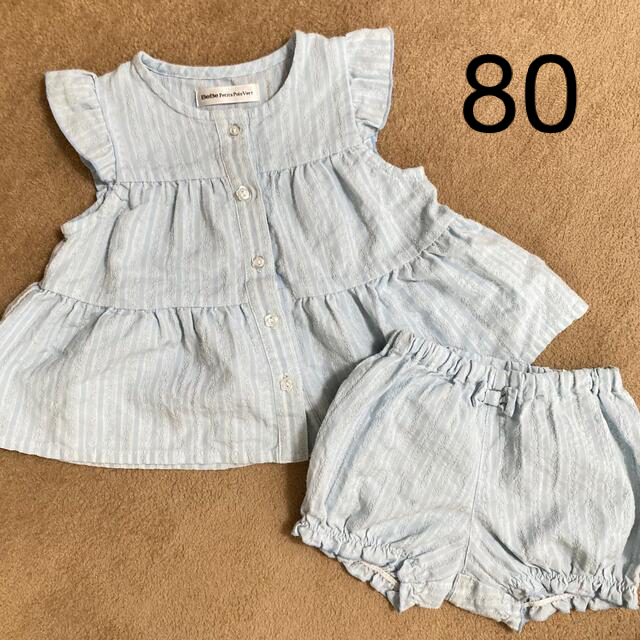 BeBe(ベベ)のBeBe  セットアップ　80   キッズ/ベビー/マタニティのベビー服(~85cm)(シャツ/カットソー)の商品写真