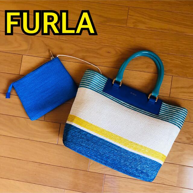 Furla - 【かれん様専用】FURLA フルラ ストロートートバッグ かご