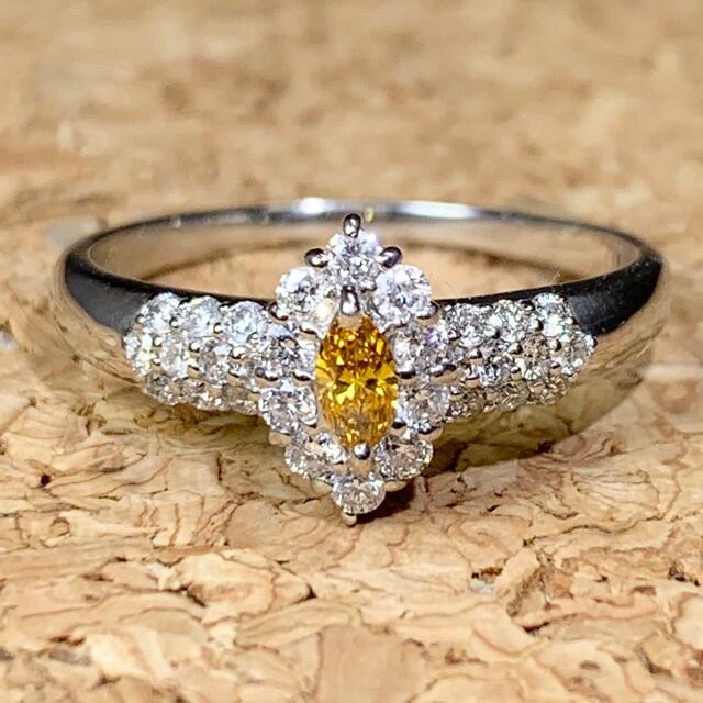エタニティリング　パヴェ　ナチュラル　カラー ダイヤモンド　プラチナ　リング レディースのアクセサリー(リング(指輪))の商品写真