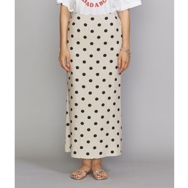 BEAUTY&YOUTH UNITED ARROWS(ビューティアンドユースユナイテッドアローズ)のBY UNITED ARROWS ドットイージーフレアロングスカート レディースのスカート(ロングスカート)の商品写真