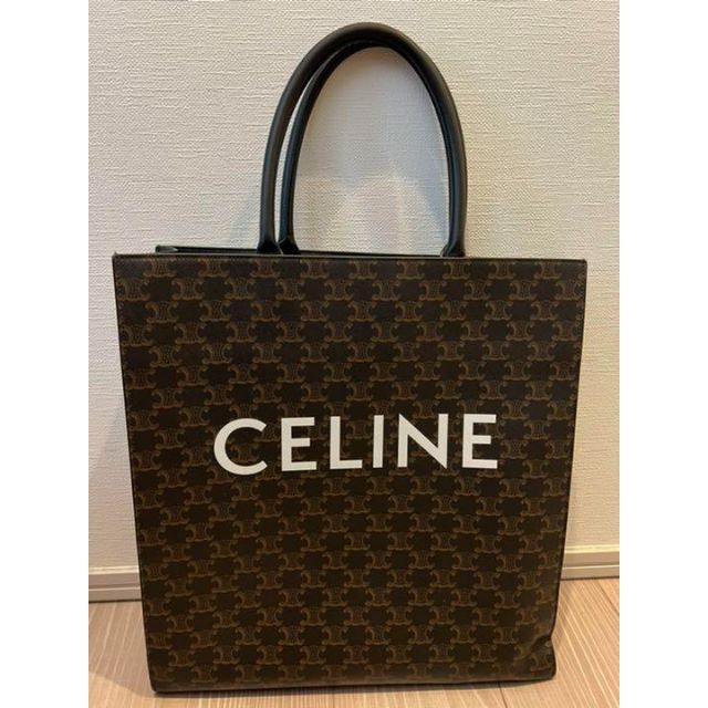 結婚祝い celine - トートバッグ タン ミニバーティカルカバ CELINE