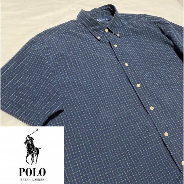 POLO RALPH LAUREN(ポロラルフローレン)の90s 古着 ラルフローレン チェック ビッグシルエット ゆるだぼ メンズのトップス(シャツ)の商品写真