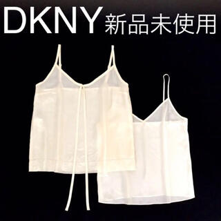 ダナキャランニューヨーク(DKNY)の【新品未使用】DKNY インナー付 シルクキャミソールブラウス(キャミソール)