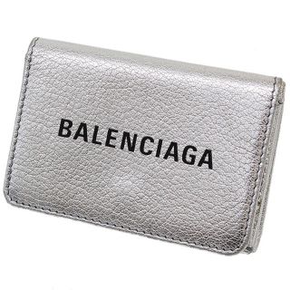 バレンシアガ(Balenciaga)のバレンシアガ エブリデイ デザイン ミニウォレット シルバー D7952(財布)