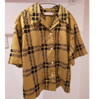 ユニクロ(UNIQLO)の【新品】UNIQLO × MARNI オーバーサイズオープンカラーシャツ(シャツ/ブラウス(半袖/袖なし))