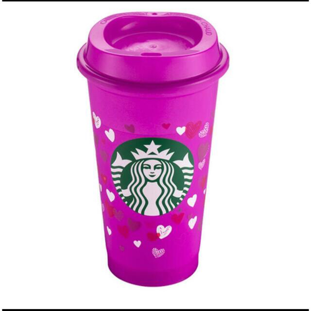 Starbucks Coffee(スターバックスコーヒー)の海外　スターバックス　バレンタイン　リユーザブルカップ インテリア/住まい/日用品のキッチン/食器(グラス/カップ)の商品写真