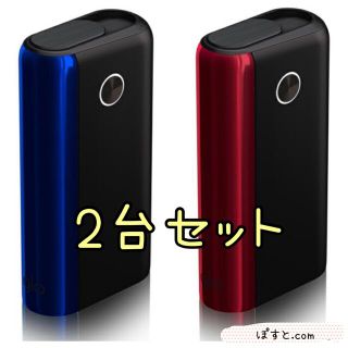 glohyper+ 電子タバコ 本体 2台 新品 ブラック ブルー glo(タバコグッズ)