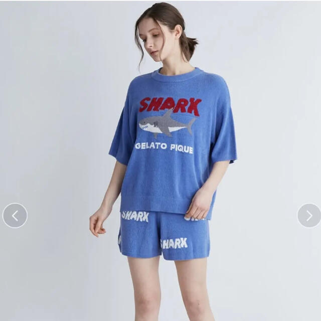 ジェラートピケ SHARKジャガードプルオーバー&ショートパンツ - ルーム