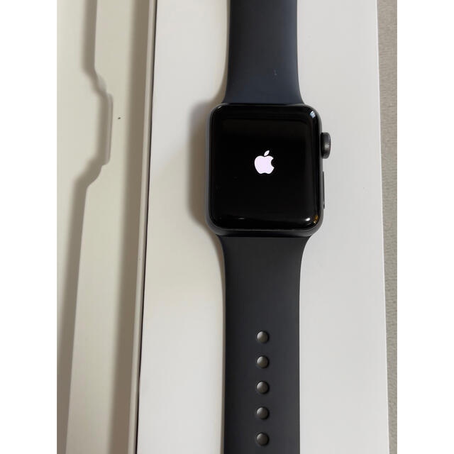 Apple Watch(アップルウォッチ)のAPPLE WATCH3 38 SGAL BK130-200 201809 スマホ/家電/カメラのスマートフォン/携帯電話(スマートフォン本体)の商品写真