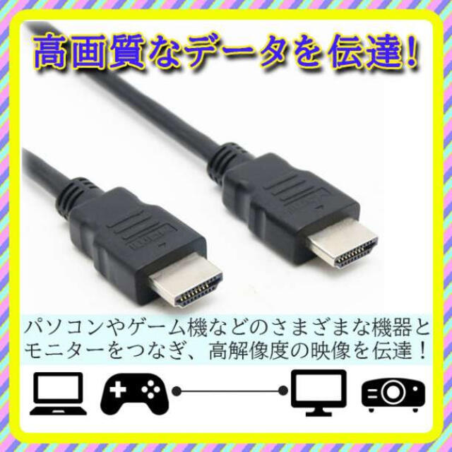 HDMI ケーブル 1m ブラック 高画質 ハイスピード モニタ 1メートル