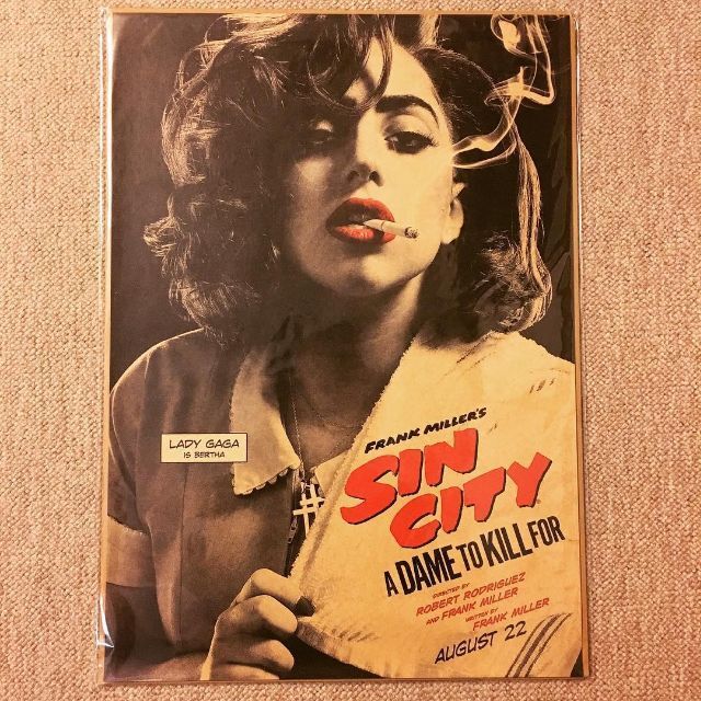 Sin City シン・シティ レディーガガ ポスター ①