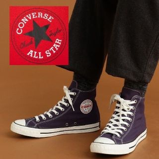 コンバース(CONVERSE)のコンバース アディクト コーチ キャンバス ハイ/パープル(スニーカー)