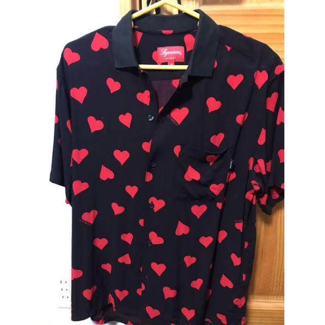 コムドットやまと　着用　supreme hearts rayon shirts