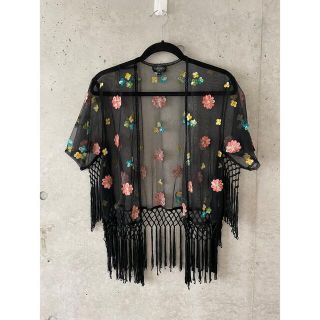 トップショップ(TOPSHOP)の刺繍シアカーディガン(カーディガン)