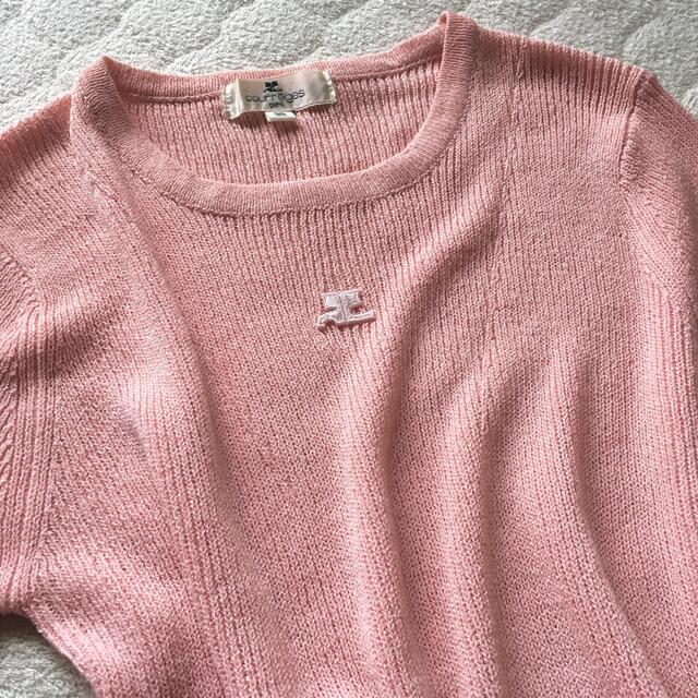 【美品】Old Courreges Cashmere Knit babypink