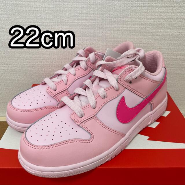 NIKE - NIKE／ナイキ ダンク ロー トリプルピンク 22cm PS 匿名配送の