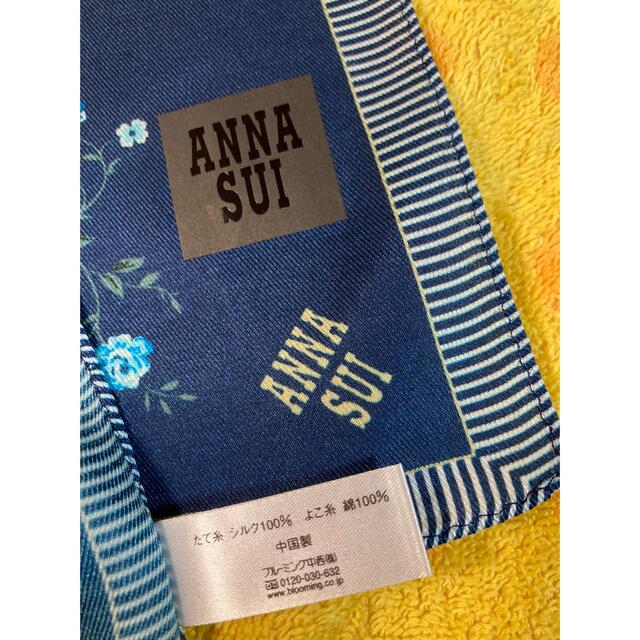 ANNA SUI - アナスイ シルクスカーフお花 蝶々柄neの通販 by ANNA SUI - アナスイ シルクスカーフお花 蝶々柄neの通販 by