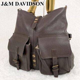 J&M DAVIDSON - 【美品】ジェイアンドエムデヴィッドソン　ショルダーバッグ　2way　レザー　茶色