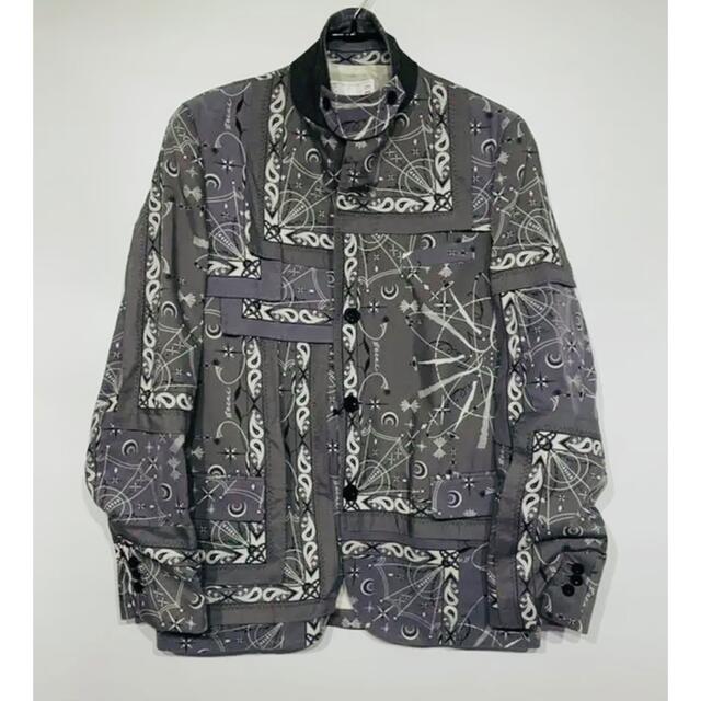 高速配送 sacai - 極希少sacai × Dr.Woo BANDANA PRINT JACKET 3