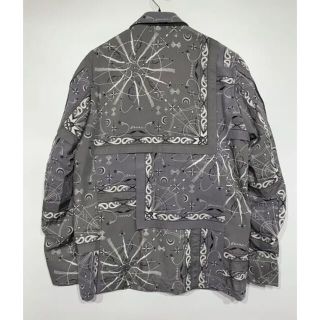 Sacai サカイ 20AW ×Dr. Woo ドクターウー Bandana Print Down Jacket バンダナプリントダウンジャケット 20-0332M ライトブルー